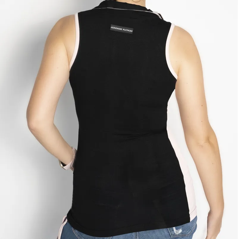 Horseware Allie Sleeveless Wrap Polo - Black-1